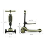 TROTINETA KINDERKRAFT HALLEY, GRASSLAND GREEN - imagine 4