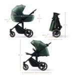 CARUCIOR 3 IN 1 KINDERKRAFT PRIME 2 3IN1 MINK PRO GREEN - imagine 4