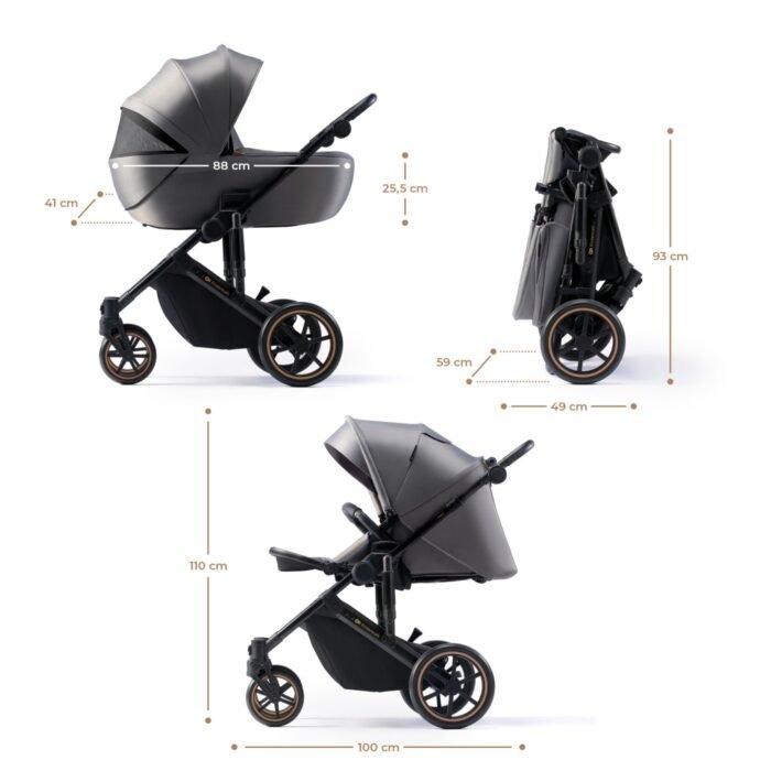 CARUCIOR 3 IN 1 KINDERKRAFT PRIME 2 3IN1 MINK PRO GREY - imagine 4