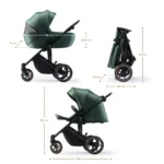 CARUCIOR 3 IN 1 KINDERKRAFT PRIME 2 3IN1 MINK PRO GREEN - imagine 8