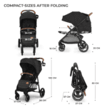 CARUCIOR SPORT KINDERKRAFT GRANDE PLUS, BLACK - imagine 5