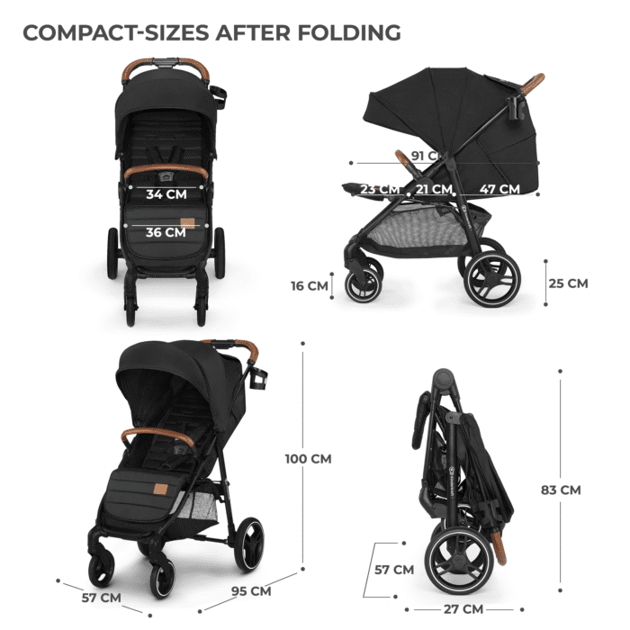 CARUCIOR SPORT KINDERKRAFT GRANDE PLUS, BLACK - imagine 5