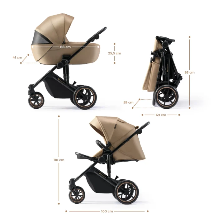 CARUCIOR 2 IN 1 KINDERKRAFT PRIME 2, SANDROSE BEIGE - imagine 10