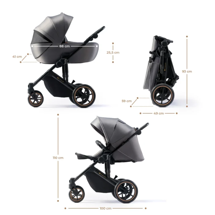 6 CARUCIOR 2 IN 1 KINDERKRAFT PRIME 2, SHADOW GREY - imagine 10