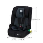 SCAUN AUTO I-SIZE, 76-150 CM, KINDERKRAFT SAFETY FIX 2, BLACK - imagine 5