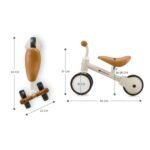 BICICLETA ECHILIBRU KINDERKRAFT CUTIE LIGHT BEIGE - imagine 5