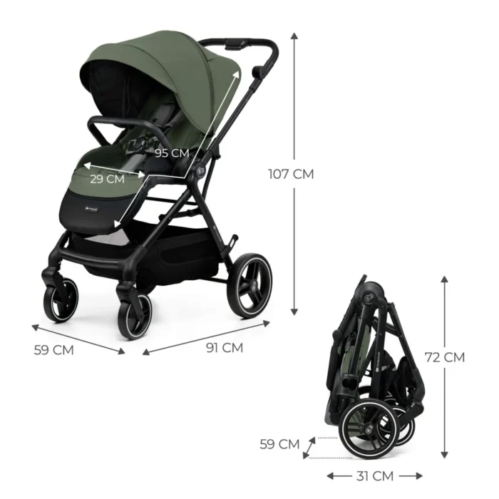 CARUCIOR SPORT KINDERKRAFT YOXI, GREEN - imagine 10