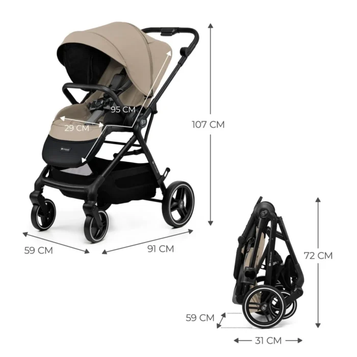 CARUCIOR SPORT KINDERKRAFT YOXI, BEIGE - imagine 10
