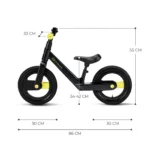 BICICLETA DE ECHILIBRU KINDERKRAFT GOSWIFT, BLACK - imagine 10