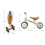 BICICLETA ECHILIBRU KINDERKRAFT CUTIE LIGHT BEIGE - imagine 10