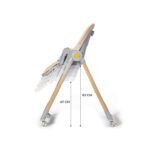 SCAUN DE MASA KINDERKRAFT LASTREE, 2 IN 1, TRANSFORMABIL, GREY - imagine 5