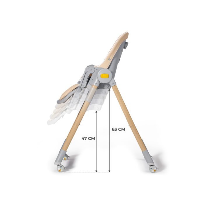 SCAUN DE MASA KINDERKRAFT LASTREE,  2 IN 1, TRANSFORMABIL, GREY - imagine 5