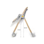 SCAUN DE MASA KINDERKRAFT LASTREE, 2 IN 1, TRANSFORMABIL, GREY - imagine 10