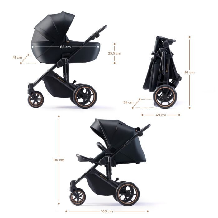 CARUCIOR 2 IN 1 KINDERKRAFT PRIME 2, VENEZIAN BLACK - imagine 5