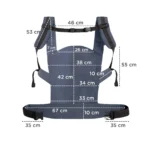 MARSUPIU ERGONOMIC KINDERKRAFT NINO, PANA LA 20 KG, CONFETTI DENIM - imagine 10