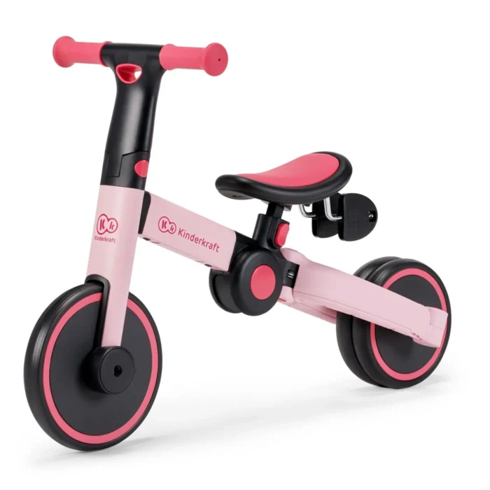 BICICLETA DE ECHILIBRU / TRICICLETA KINDERKRAFT 4TRIKE, CANDY PINK - imagine 10