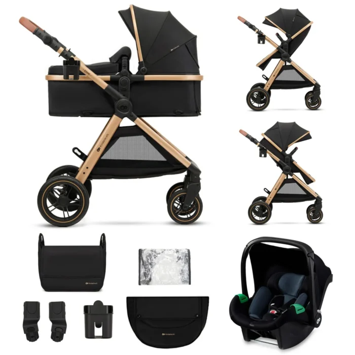 CARUCIOR KINDERKRAFT ESME, 3 IN 1, PURE BLACK - imagine 10