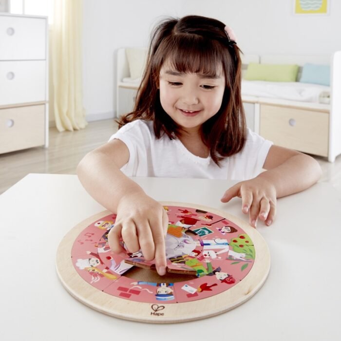 HAPE PUZZLE ROTUND CU 2 FETE - imagine 5