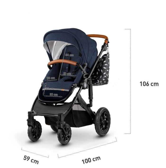 KSPRIM00NAV300I_13 CARUCIOR 3 IN 1 KINDERKRAFT PRIME 3IN1 MINK PRO NAVY - imagine 4