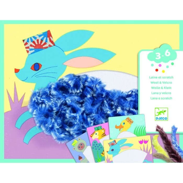 Atelier creativ Animalute cu caciulite, Djeco - imagine 3