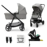 CARUCIOR KINDERKRAFT NEWLY, 4 IN 1, MOONLIGHT GREY - imagine 6