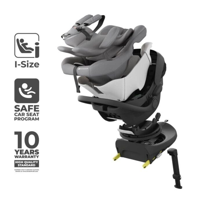 SCOICA AUTO KINDERKRAFT I-LITE CU BAZA ISOFIX ENDURA SAFE FX, GRAY - imagine 4