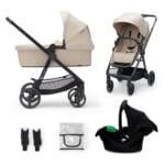 CARUCIOR KINDERKRAFT NEWLY, 3 IN 1, BEJ - imagine 3