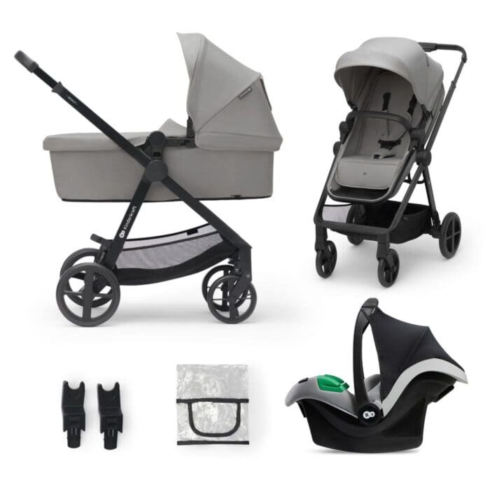 CARUCIOR KINDERKRAFT NEWLY, 3 IN 1, LIGHT GREY - imagine 3