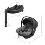 SCOICA AUTO KINDERKRAFT I-LITE CU BAZA ENDURA SAFE FX GREY - imagine 7