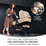 CARUCIOR KINDERKRAFT NEWLY, 3 IN 1, LIGHT GREY - imagine 7