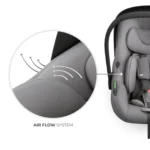 SCOICA AUTO KINDERKRAFT I-LITE CU BAZA ENDURA SAFE FX GREY - imagine 8
