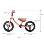 BICICLETA FARA PEDALE, KINDERKRAFT - 2WAY NEXT, PORTOCALIU, 12INCH, ROSE PINK - imagine 8