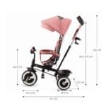 TRICICLETA COPII KINDERKRAFT ASTON, ROSE PINK - imagine 4
