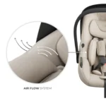SCOICA AUTO KINDERKRAFT I-LITE CU BAZA ENDURA SAFE FX BEIGE - imagine 10