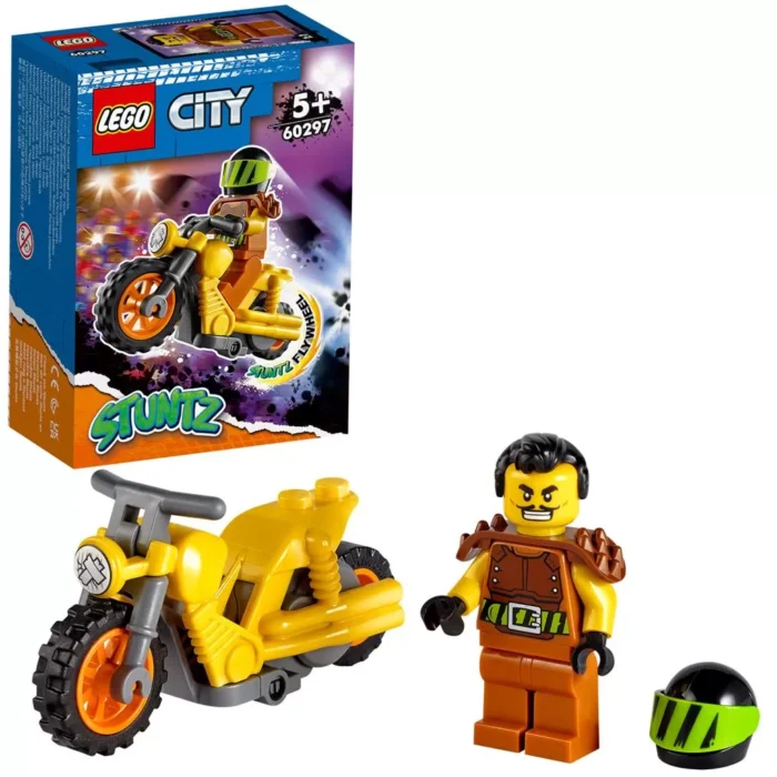 LEGO CITY MOTOCICLETA DE CASCADORIE PENTRU IMPACT 60297 - imagine 16