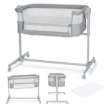 PATUT CO-SLEEPER KINDERKRAFT NESTE UP, FULL LIGHT GREY - imagine 3