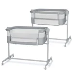 PATUT CO-SLEEPER KINDERKRAFT NESTE UP, FULL LIGHT GREY - imagine 4
