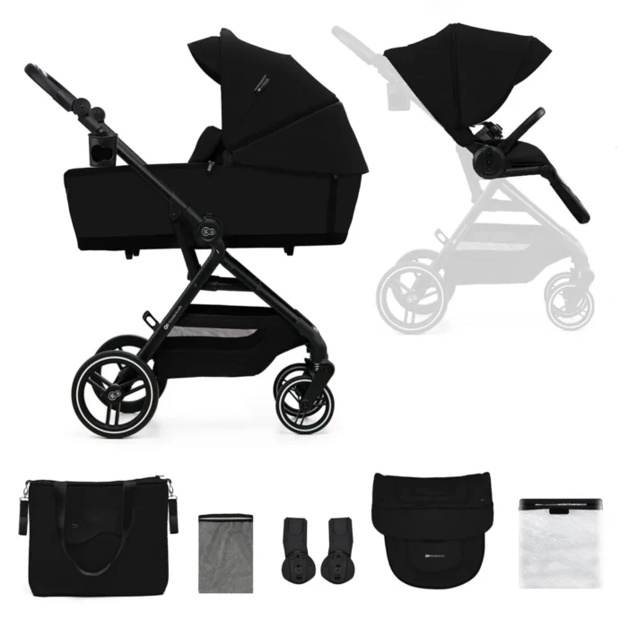CARUCIOR KINDERKRAFT YOXI 2IN1, PURE BLACK - imagine 7