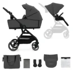 CARUCIOR KINDERKRAFT YOXI 2IN1, MOONLIGHT GREY - imagine 7