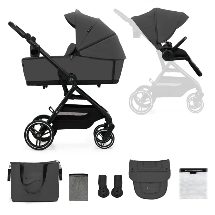 CARUCIOR KINDERKRAFT YOXI 2IN1, MOONLIGHT GREY - imagine 7