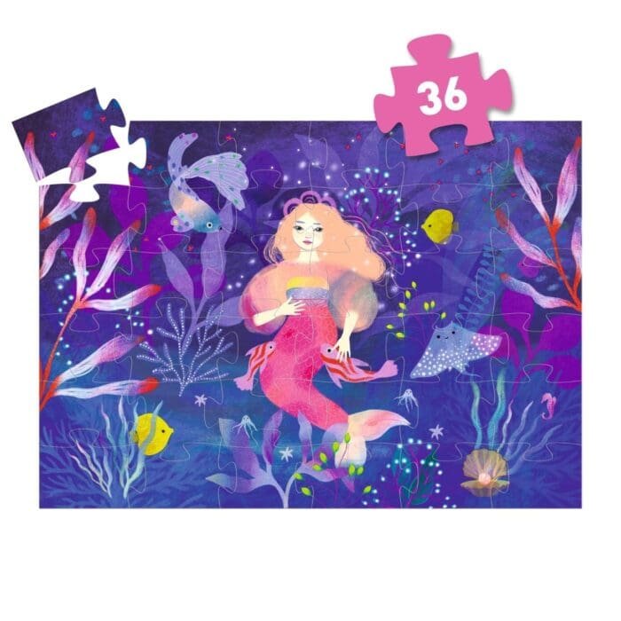 Puzzle Sirena Ella, Djeco - imagine 3