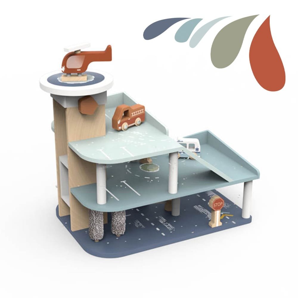 garaj-cu-masinute-speedy-monkey21607 Garaj cu masinute, Speedy Monkey - imagine 1