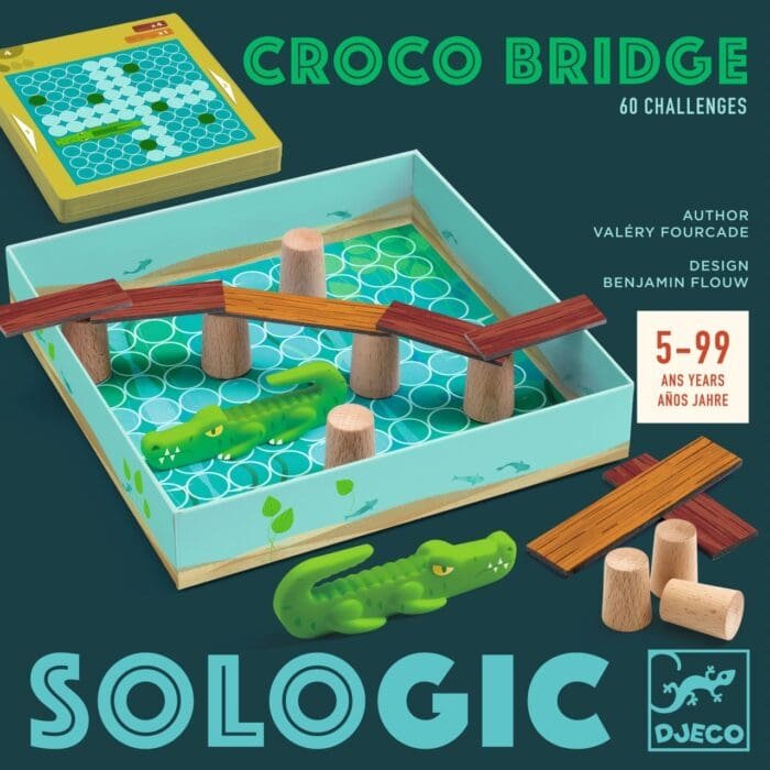 Joc de logica Podul crocodilului, Djeco - imagine 2