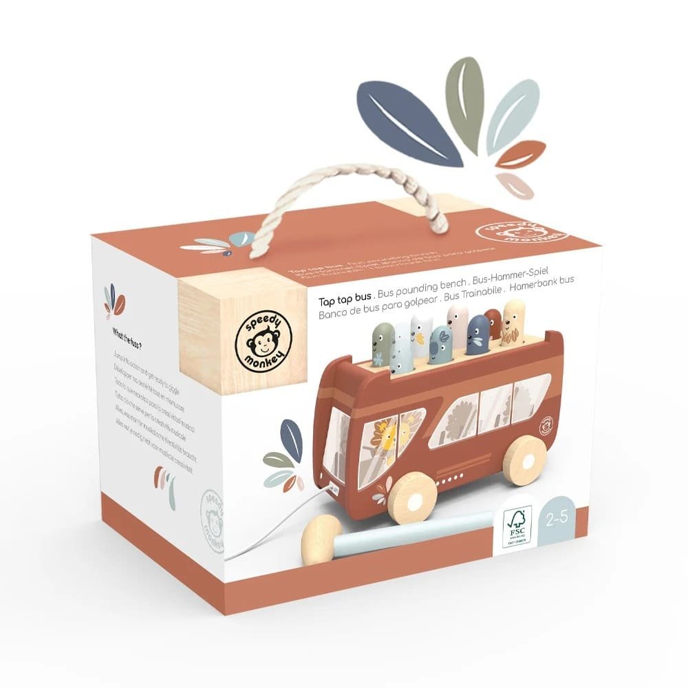 jucarie-de-tras-autobuz-speedy-monkey21375 Jucarie de tras autobuz, Speedy Monkey - imagine 1