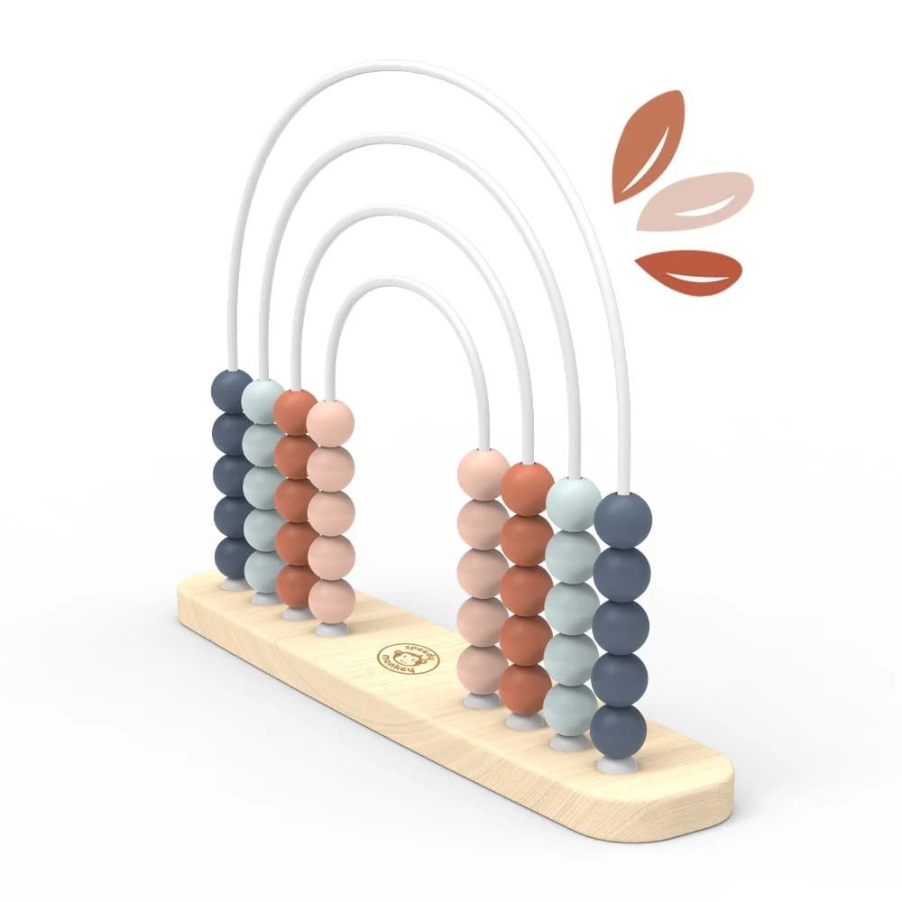 jucarie-educativa-abac-curcubeu-speedy-monkey21357 Jucarie educativă Abac curcubeu, Speedy Monkey - imagine 1