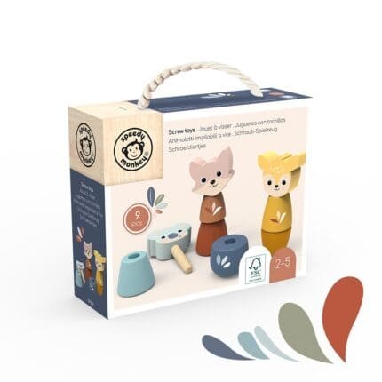 Jucarie interactiva animale cu surub, Speedy Monkey