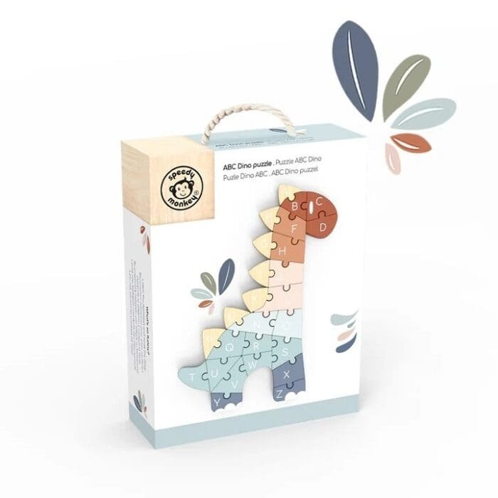 Puzzle din lemn ABC Dino, Speedy Monkey - imagine 2