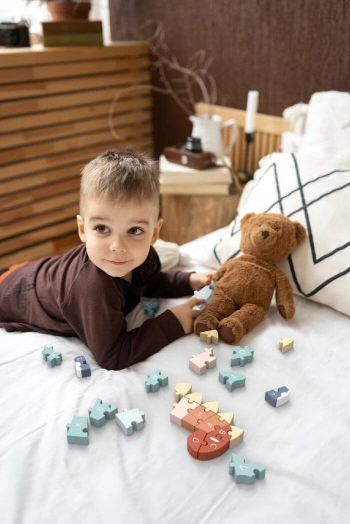 Puzzle din lemn ABC Dino, Speedy Monkey - imagine 3