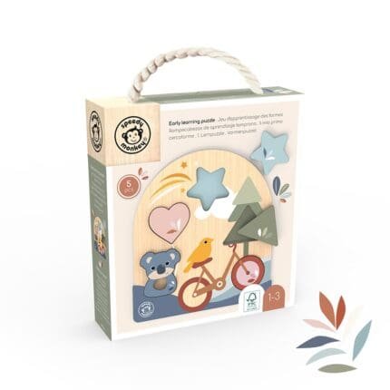 Puzzle educativ din lemn, Speedy Monkey