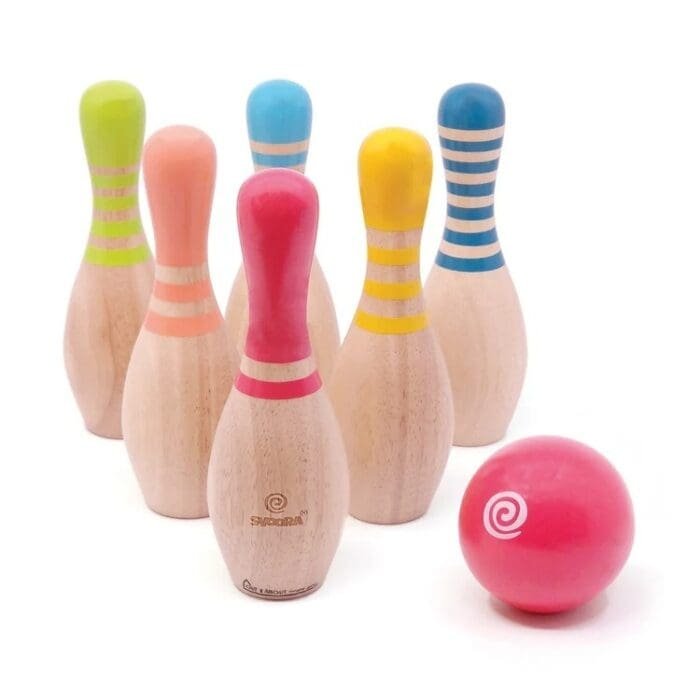 Set de bowling din lemn, Svoora - imagine 2